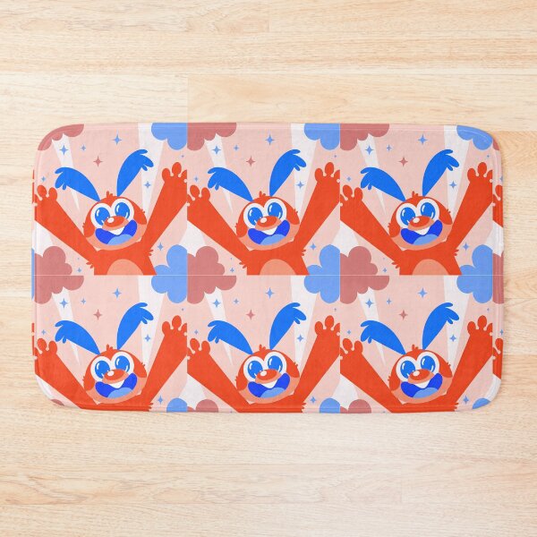 Item preview, Excited Bunny Celebrates Red Blue ORange White designed and sold by ART ATTACK ZONE.
