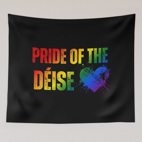 Item preview, Pride of the Déise, Waterford Classic Pride Flag colors, Rainbow color pride LGBTQ graphic, Pride unisex, Pride festival, gay festival,  LGBTQ, Equal Rights, Waterford, Ireland, designed and sold by PrideBeProud.