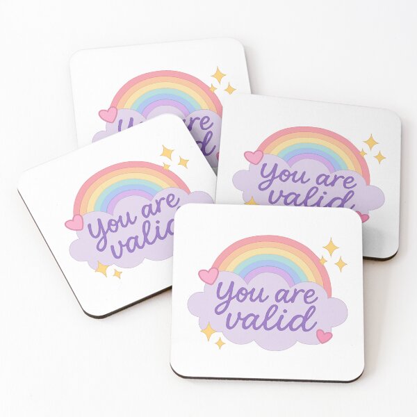 Item preview, You are valid pride rainbow LGBTQ+ designed and sold by asurvivorspen.