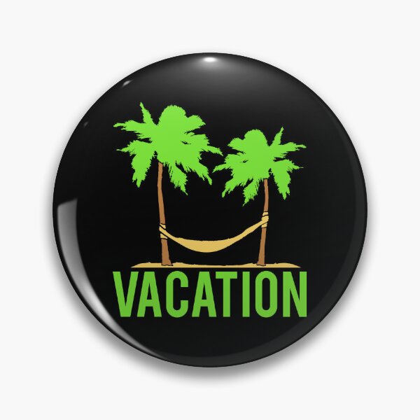 Item preview, Vacation Text Hammock Sleeping Under 2 Palm Trees designed and sold by shirt-o-mat.
