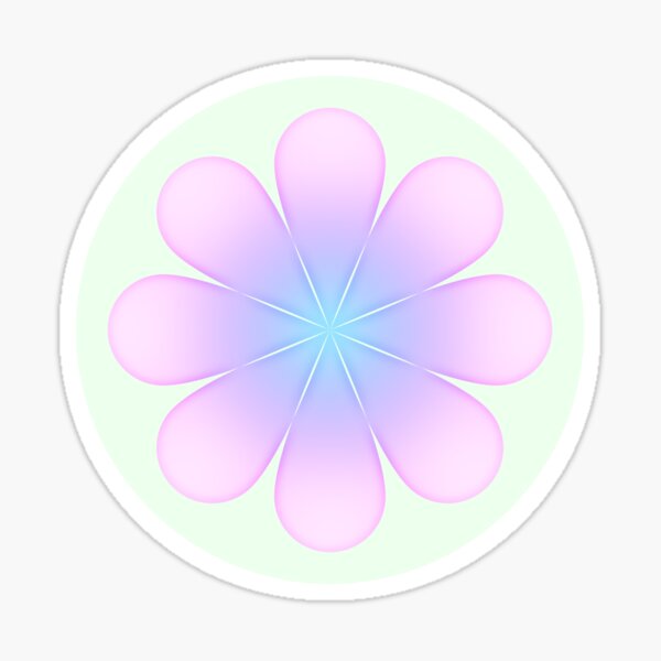 Item preview, Emoticono de flor designed and sold by stickersbyasher.