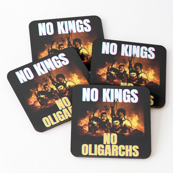 Item preview, no kings no oligarchs designed and sold by TEEJAMBOREE.