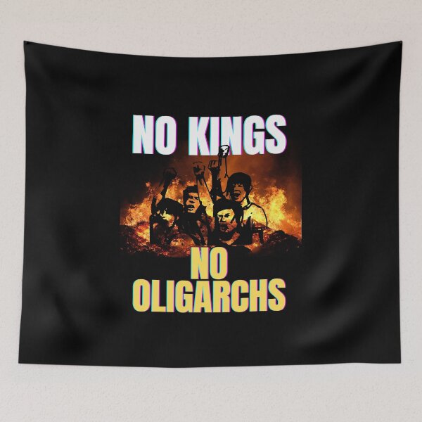 Item preview, no kings no oligarchs designed and sold by TEEJAMBOREE.