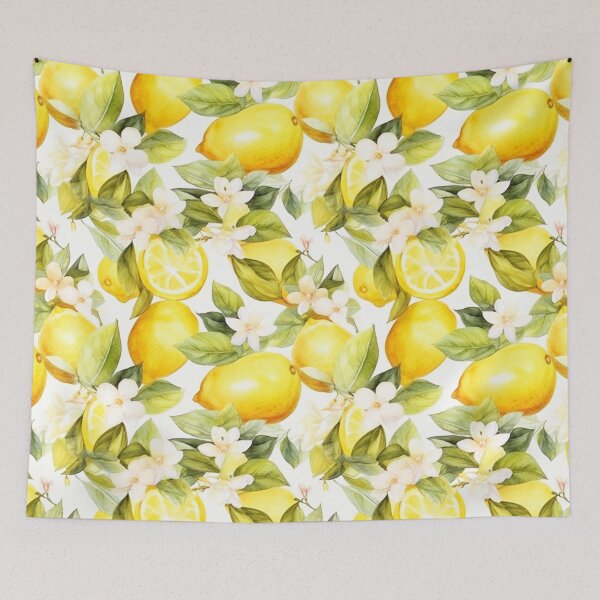 Item preview, Amalfi Coast Lemon Pattern  designed and sold by PG Illustration.
