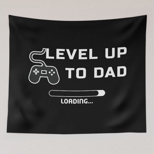 Item preview, First Fathers Day Gift Funny Tshirt Level Up To Dad for Gamer Daddy designed and sold by SaavedraDesign.