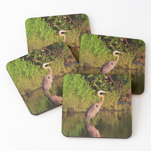 Item preview, Majestic Great Blue Heron in Wetland Habitat designed and sold by TheAnimalZ00.
