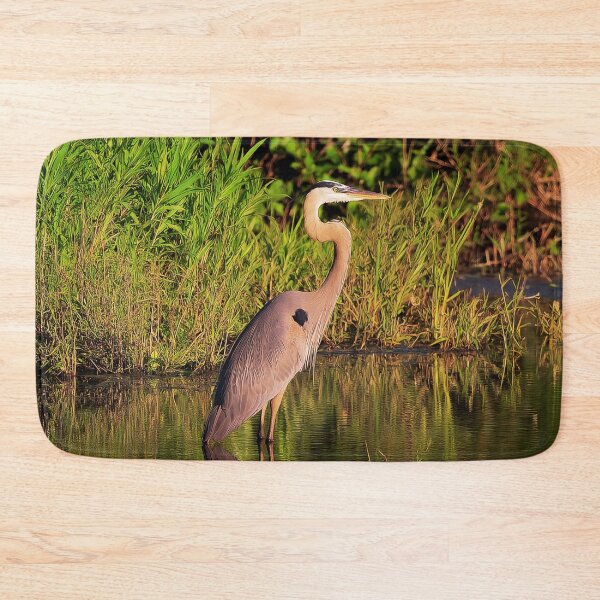 Item preview, Majestic Great Blue Heron in Wetland Habitat designed and sold by TheAnimalZ00.