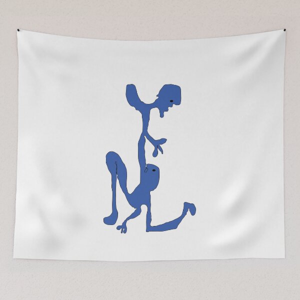 Item preview, Blue Elong Man, Abstract Man, Artwork, Psychology designed and sold by AASparksDesigns.