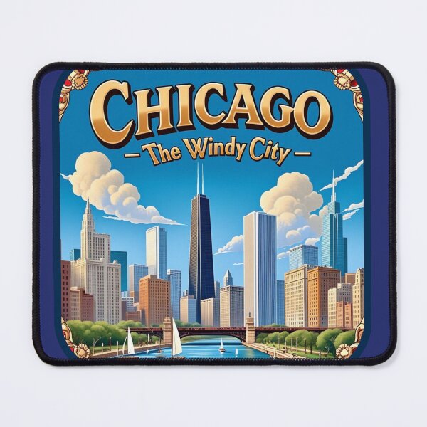 Item preview, Chicago, The Windy City designed and sold by Rue Market.