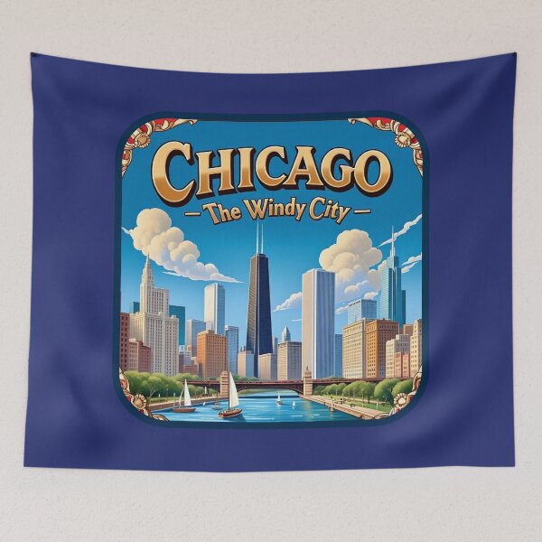 Item preview, Chicago, The Windy City designed and sold by Rue Market.