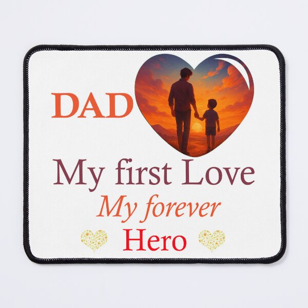 Item preview, "Dad – My first love, my forever hero"  designed and sold by Soukito.