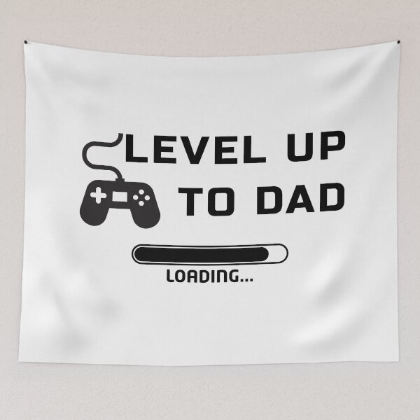 Item preview, Happy Fathers Day Gift Level Up To Dad for Gamer Dad designed and sold by SaavedraDesign.