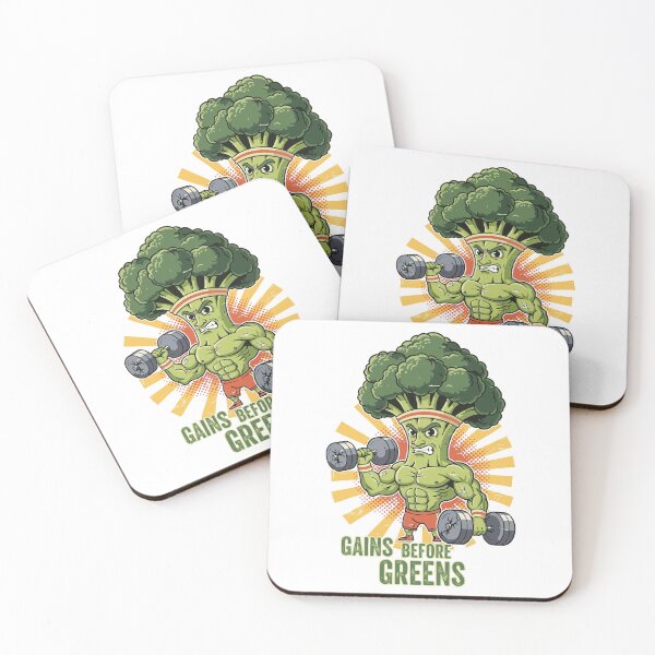 Item preview, Broccoli Bodybuilder | Gains Before Greens designed and sold by imaginariun.