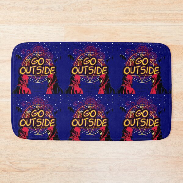 Item preview, "Go Outside" with Stylized Figures and Nightscape designed and sold by ART ATTACK ZONE.