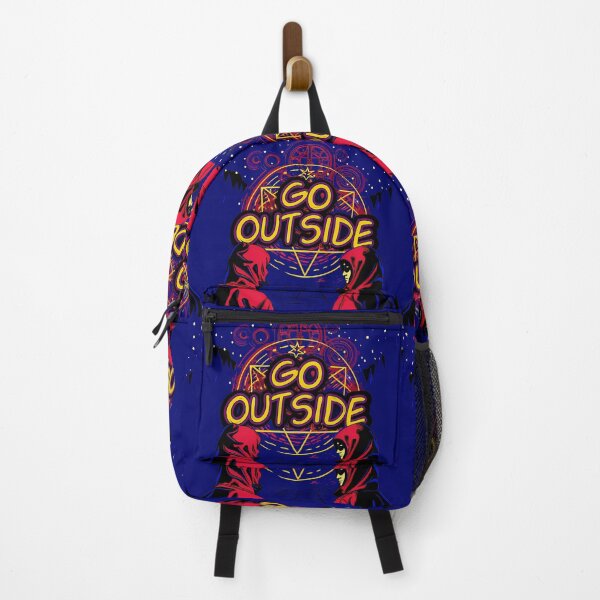 Item preview, "Go Outside" with Stylized Figures and Nightscape designed and sold by ART ATTACK ZONE.