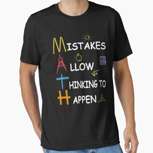 Item preview, Math Teacher Mistakes Allow Thinking To Happen designed and sold by Danny Cuevas.