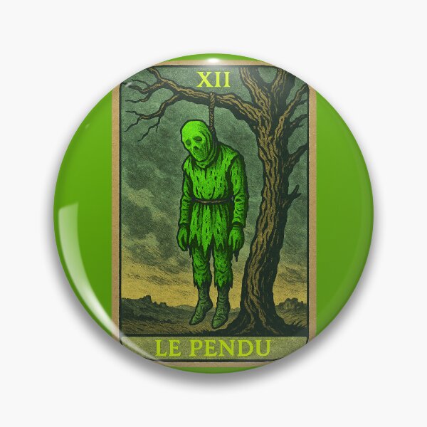 Item preview, Le Pendu (The Hanged Man) Green Tarot Card designed and sold by hauntedtees.