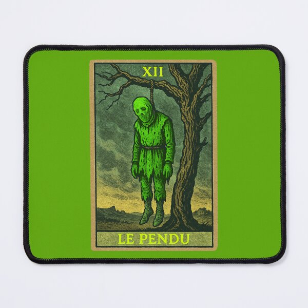 Item preview, Le Pendu (The Hanged Man) Green Tarot Card designed and sold by hauntedtees.