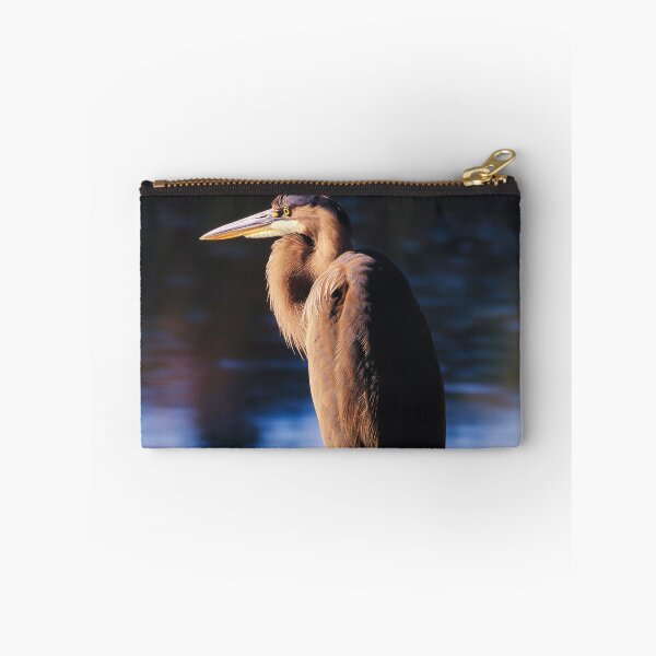 Item preview, Solitary Great Blue Heron by Water at Dusk designed and sold by TheAnimalZ00.
