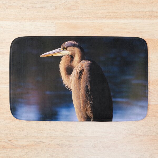 Item preview, Solitary Great Blue Heron by Water at Dusk designed and sold by TheAnimalZ00.