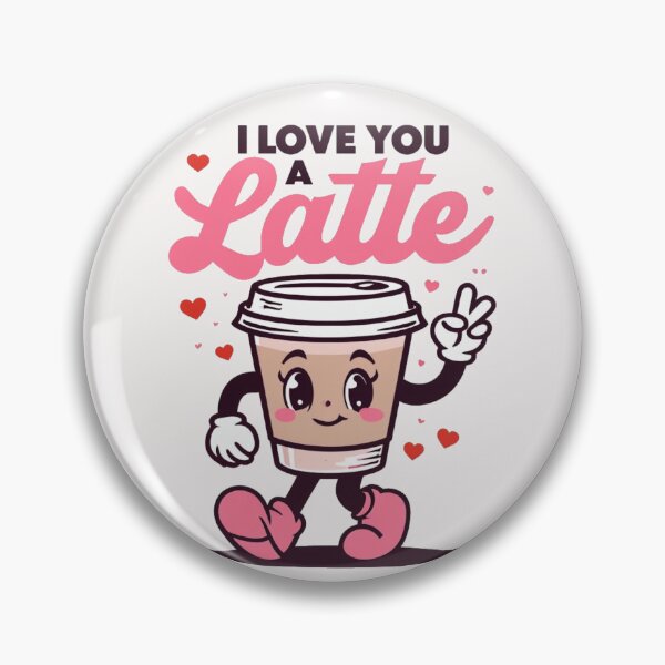 Item preview, Cheerful Cartoon Coffee Cup with I Love You A Latte tullys coffee designed and sold by Winther-Art.