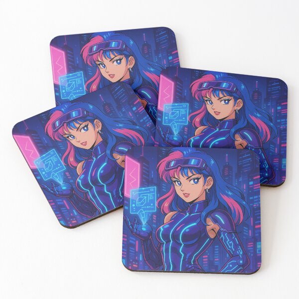 Item preview, Neon Future Anime Beauty designed and sold by JonelleTshirts.