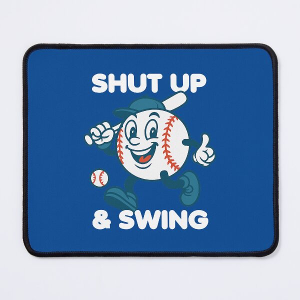 Item preview, Shut Up and Swing Funny Baseball Mascot #5 designed and sold by SalahBlt.