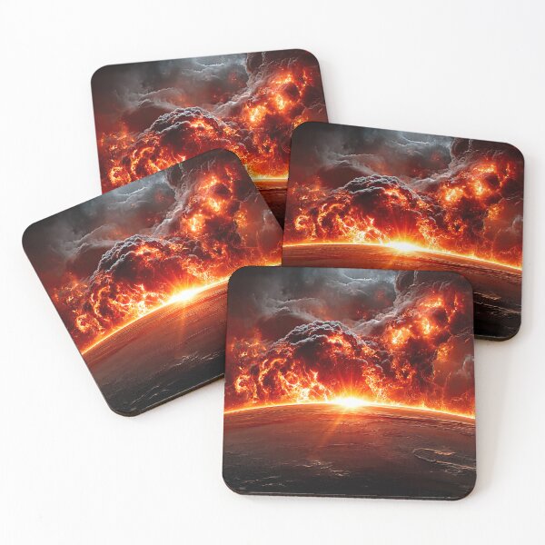 Item preview, Vivid Sunrise Against a Backdrop of Fiery Clouds - Jigsaw Puzzle, etc designed and sold by jecphotography and art.