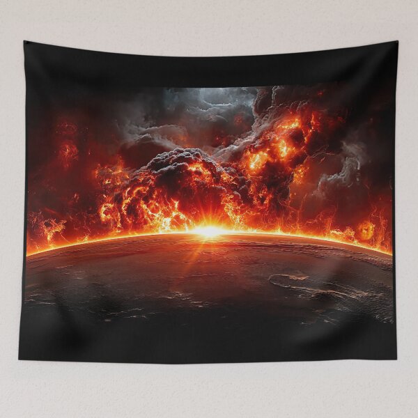 Item preview, Vivid Sunrise Against a Backdrop of Fiery Clouds - Jigsaw Puzzle, etc designed and sold by jecphotography and art.