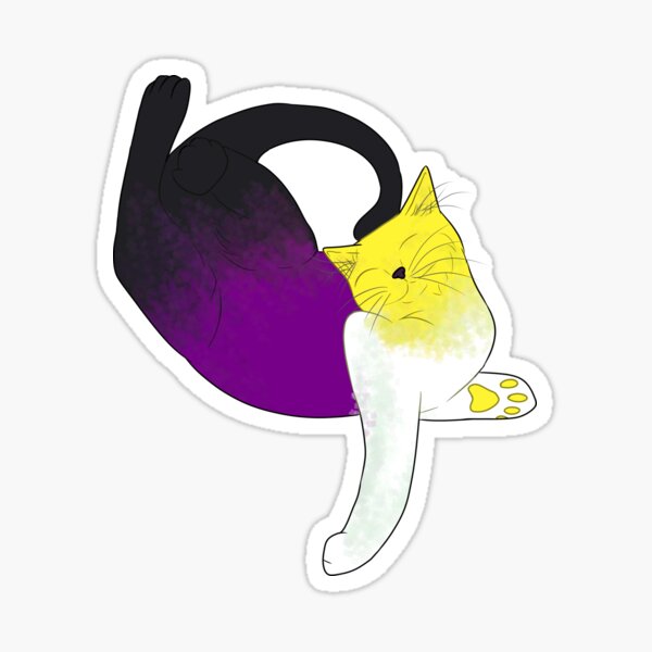 Aperçu de l'œuvre Chat d'Enby créée et vendue par GreenCatPress.