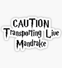 Caution Transporting Live Mandrake Sticker