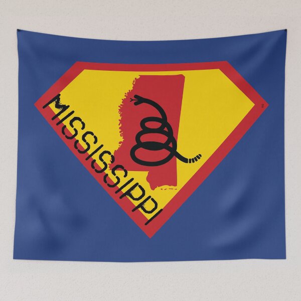 Item preview, MISSISSIPPIAN SHIELD - Freedom Is The Superpower - Modern Gadsden Snake Flag - Dont Tread On Me SUPERHERO MISSISSIPPI spellout design designed and sold by pelagio.