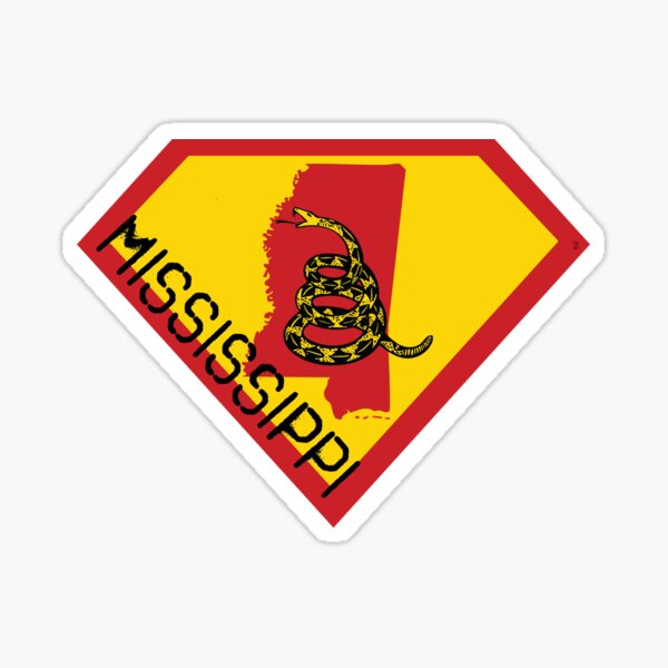 Item preview, MISSISSIPPIAN SHIELD - Freedom Is The Superpower -  Gadsden Snake Flag - Dont Tread On Me SUPERHERO MISSISSIPPI spellout design designed and sold by pelagio.