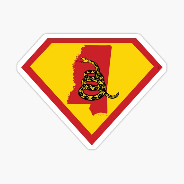 Item preview, MISSISSIPPIAN SHIELD - Freedom Is The Superpower -  Gadsden Snake Flag - Dont Tread On Me SUPERHERO MISSISSIPPI  design designed and sold by pelagio.
