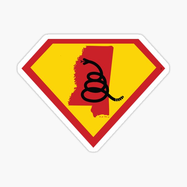 Item preview, MISSISSIPPIAN  SHIELD - Freedom Is The Superpower - Modern Gadsden Snake Flag - Dont Tread On Me SUPERHERO MISSISSIPPI  design designed and sold by pelagio.