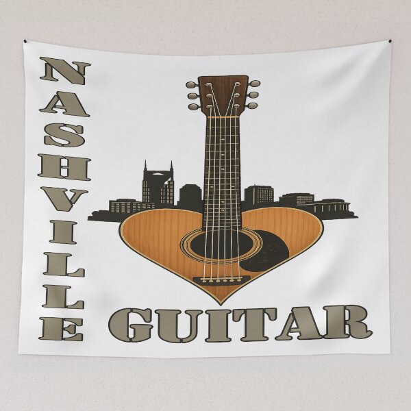 Item preview, Heartstrings of Nashville – A Music City Guitar Tribute designed and sold by Globalcitytees.