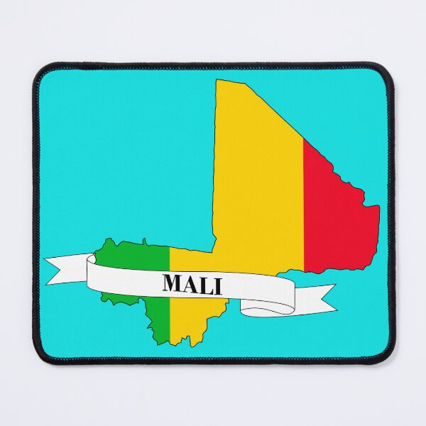 Item preview, Flag map of Mali designed and sold by visual adventures.