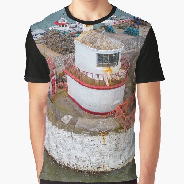 Item preview, Arbroath Harbour Lighthouse & Fog Horn designed and sold by David's Drone Pictures.