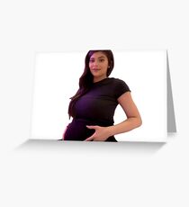 kylie pregnant - next thing i knew i was pregnant meme - sticker Greeting Card