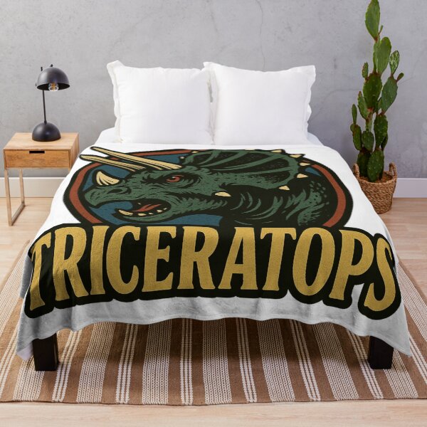 Item preview, Furious Triceratops Retro Jurassic designed and sold by JonelleTshirts.
