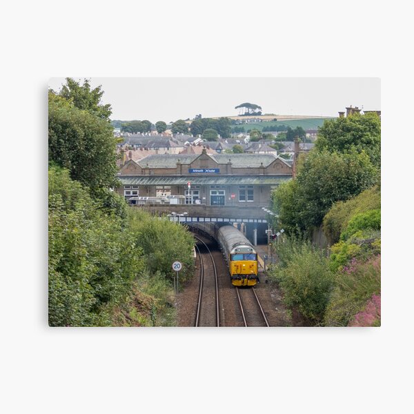 Item preview, The Grampian Highlander Rail Tour passes Arbroath designed and sold by David's Drone Pictures.