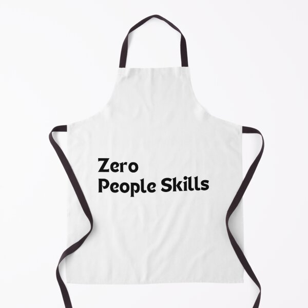 Item preview, Funny Introvert Quote – Zero People Skills (Minimalist Design, Social Anxiety Humor Gift) designed and sold by MakeMyDaze.