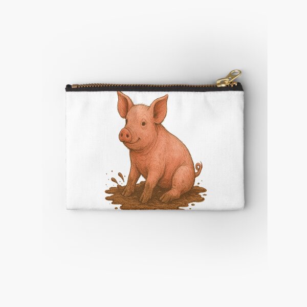 Item preview, Vintage Pig in Mud designed and sold by GraceUponAGoose.