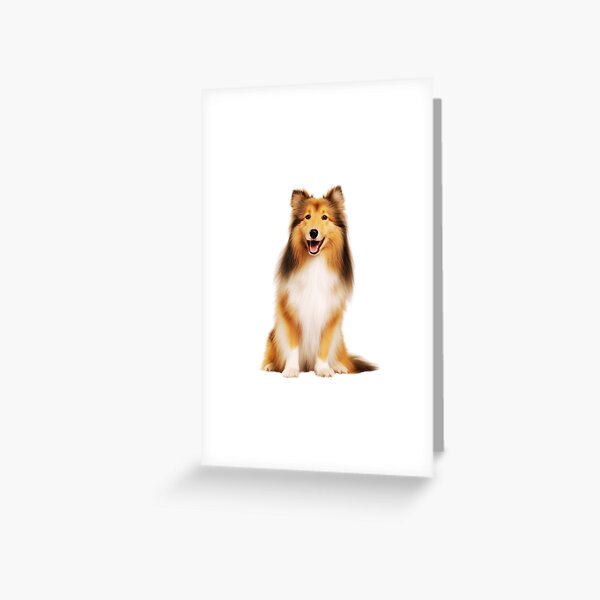 Item preview, Cute Shetland Sheepdog Sitting designed and sold by TheAnimalZ00.