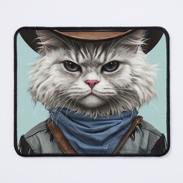Item preview, Cowboy Cat Sheriff – Funny Western Style Cat Art designed and sold by catscoffeeshop.