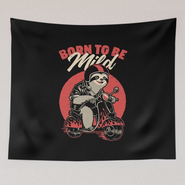 Artikelvorschau, Radical Sloth Biker - Adrenalin Sarkastisches Geschenk entworfen und verkauft von Studio Mootant.