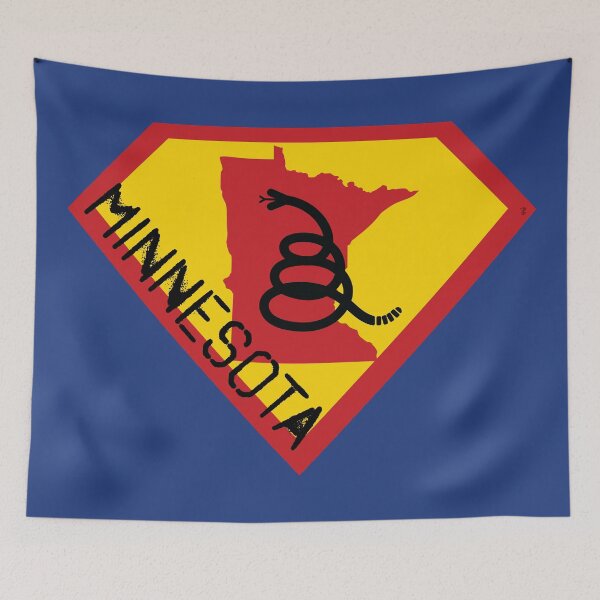Item preview, MINNESOTAN SHIELD - Freedom Is The Superpower - Modern Gadsden Snake Flag - Dont Tread On Me SUPERHERO MINNESOTA spellout design designed and sold by pelagio.