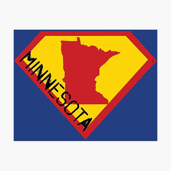 Item preview, MINNESOTAN SHIELD  - Freedom Is The Superpower - SUPERHERO MINNESOTA    spellout design designed and sold by pelagio.