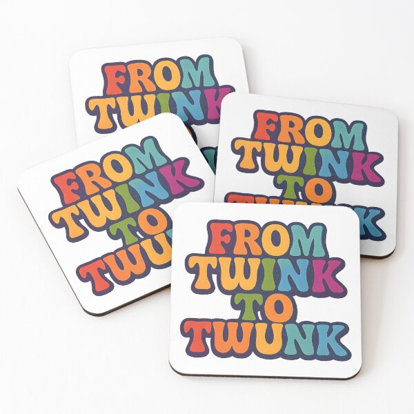 Item preview, From Twink To Twunk – Retro Pride Typography designed and sold by Haus Of Sin.