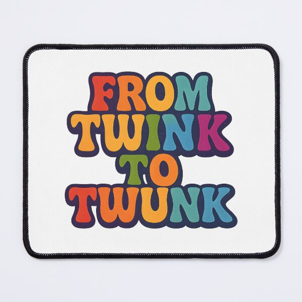 Item preview, From Twink To Twunk – Retro Pride Typography designed and sold by Haus Of Sin.